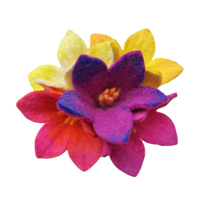 Montessori Felt Flowers Bouquet Toddler Sensory Play Toy