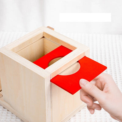 Montessori 4 in 1 Interchangeable Object Permanence Box Activity Box Kids Geometric Sensory Fine Motor Skill Activity Toy !