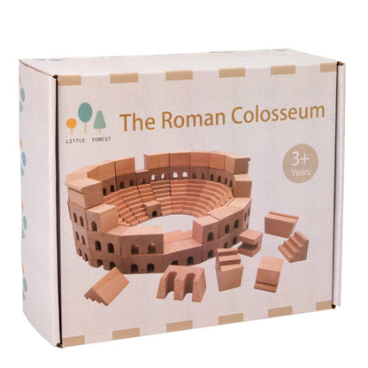 Wooden Roman Colosseum Building Blocks Set