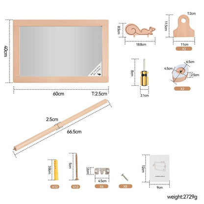 Safe Toddler Wall Mountable Baby Mirror