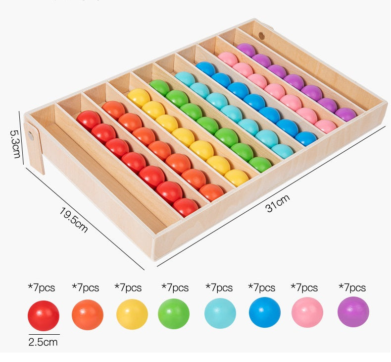 Montessori Colour Sorting Board with Ball