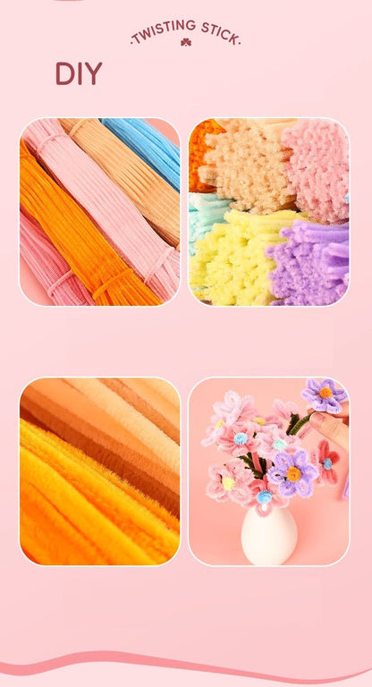 DIY Arts and Craft Twistie Ties Pack of 100 pipe Cleaner