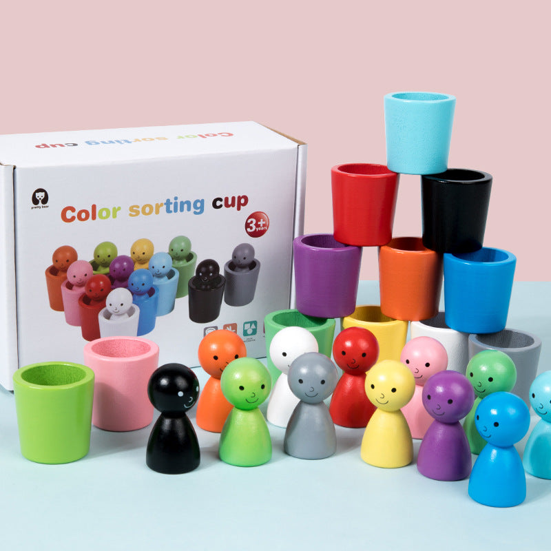 Colour Sorter Cups and Dolls Friends