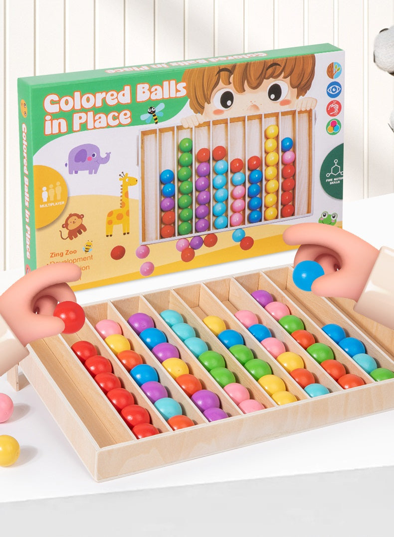 Montessori Colour Sorting Board with Ball