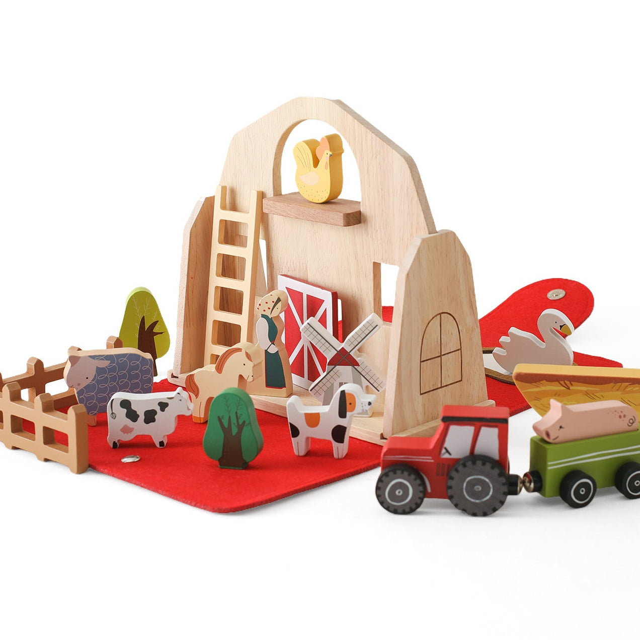 Montessori “Old McDonald’s Farm” Eco-Friendly Wooden Play Set