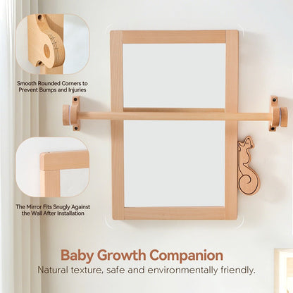 Safe Toddler Wall Mountable Baby Mirror