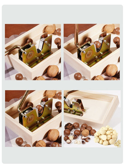Wooden Macadamia Nut Cracker Handheld Opener