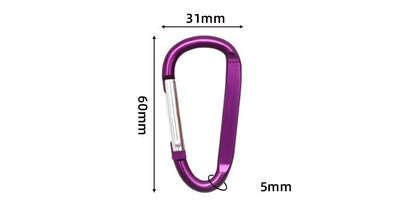Kids Aluminum D-shape Carabiner Clip Tool Hook Key Ring