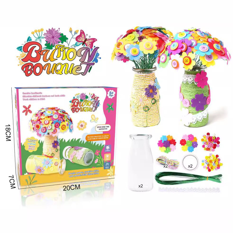 DIY Button & Felt Bouquets Craft Kit