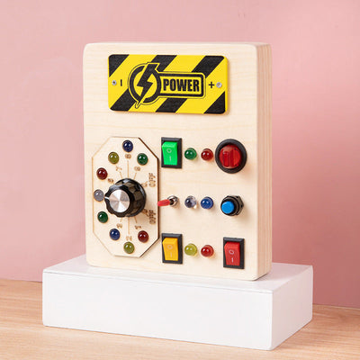 Deluxe Large Portable  LED Light Switches Busy Board C