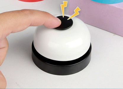 Press Bell Singular Great for Kids Play Or in reception Desk (RED AND BLACK)