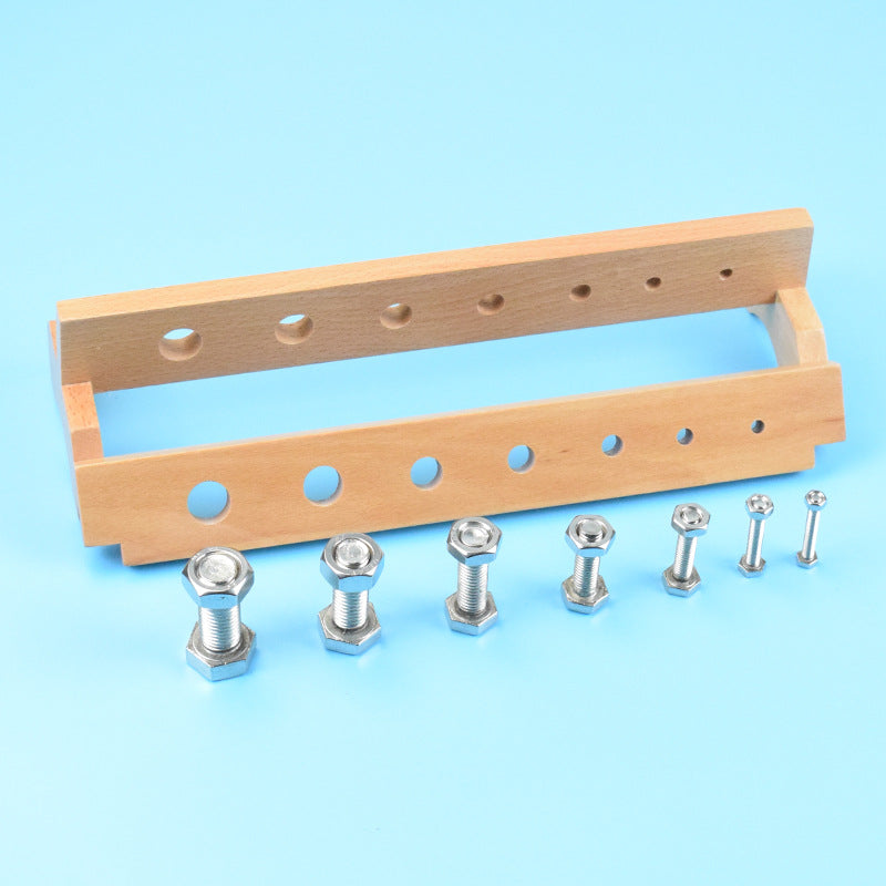 Montessori Screw Nuts and Bolts Board Style B