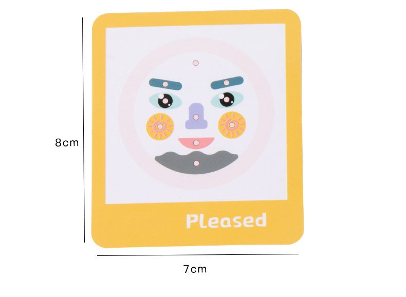 Wooden Board Kids Facial Emotion Expression Learning Puzzle
