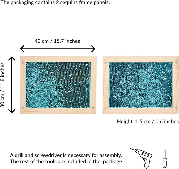 Sensory Sequine Wall Panel Toy Frame