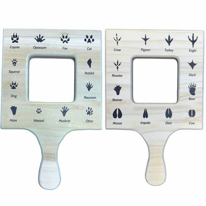 Large Wooden Pine Nature Guide View finder