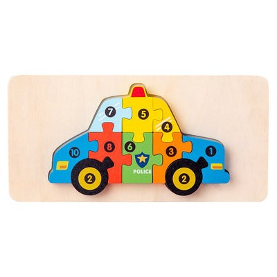 Rompecabezas Montessori paquete de 4 - Set de rompecabezas de madera ecológicos n.º 8