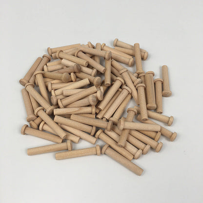 Set of 10 Wooden Nails Kids Safe Motor Skills Loose Parts