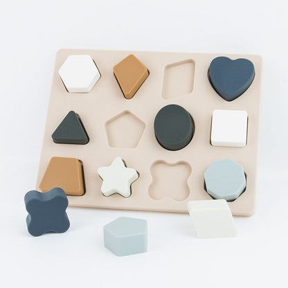 Montessori silicone shape puzzle