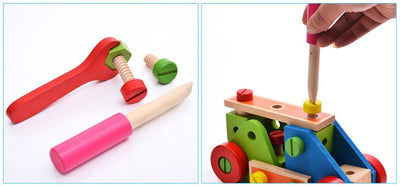 Construction de jeux de construction Blocs en bois de 70 pièces Meilleurs jouets à fonctions ouvertes pour enfants