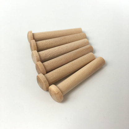 Set of 10 Wooden Nails Kids Safe Motor Skills Loose Parts