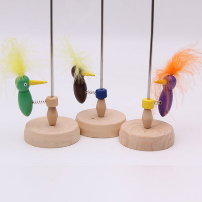 Wooden Pecker Bird Nodding Toy Decoration for Desk
