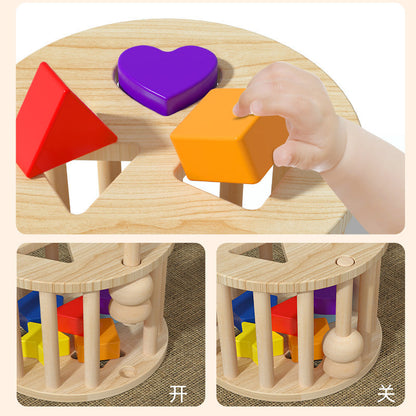 Montessori Rolling Ball Cylinder Shape Sorter Cube Toy