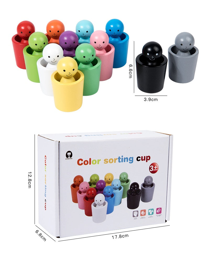 Colour Sorter Cups and Dolls Friends