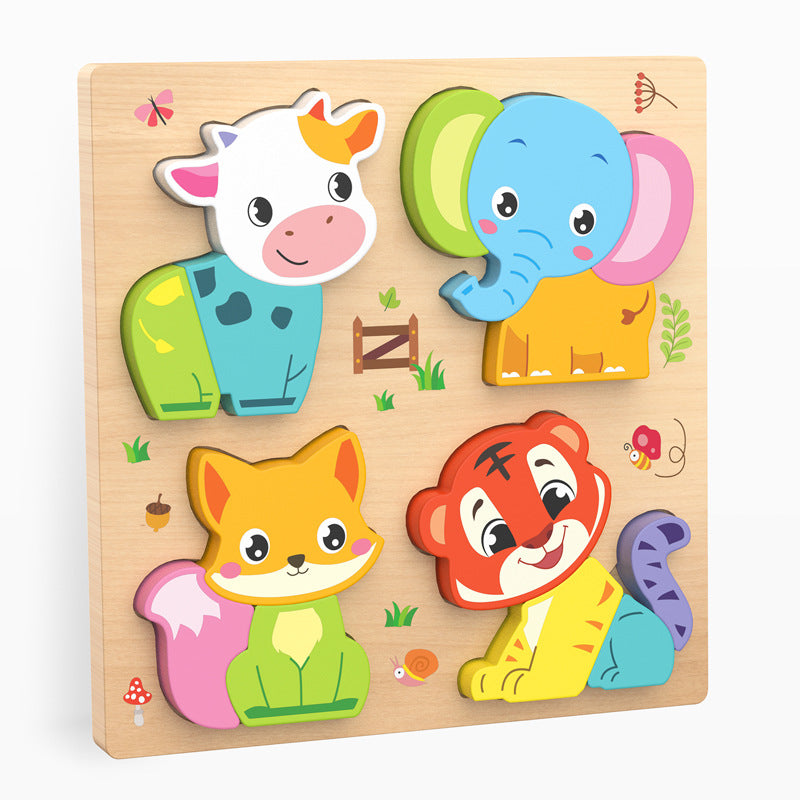 Montessori Wooden Chunky Puzzle