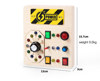 Deluxe Large Portable  LED Light Switches Busy Board C