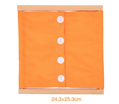 Montessori Dressing Frames A and Storage Box  Set of 6