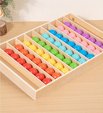 Montessori Colour Sorting Board with Ball