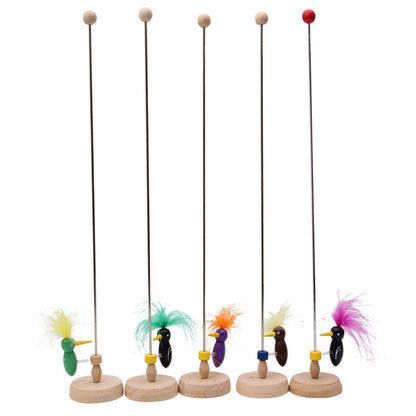Wooden Pecker Bird Nodding Toy Decoration for Desk