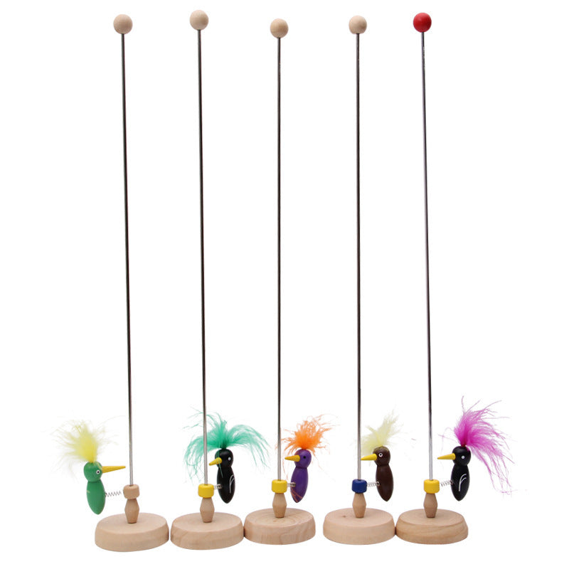 Wooden Pecker Bird Nodding Toy Decoration for Desk