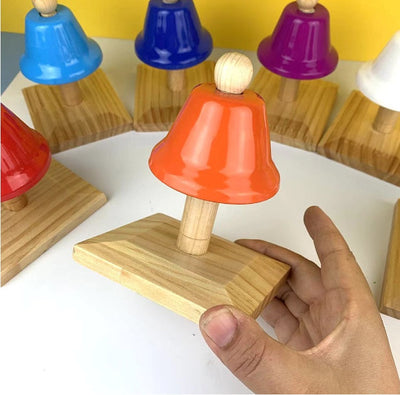 Set de Campanas de Percusión de Lujo de 8 Tonos, Instrumento Musical para Niños, Juguete Sonoro