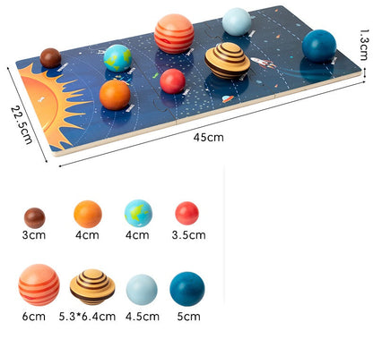 Jumbo Solar system model puzzle with Planets Board