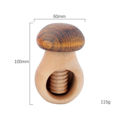 Chestnut Holder & Nutcracker Mushroom Nut Cracker Tool Toy