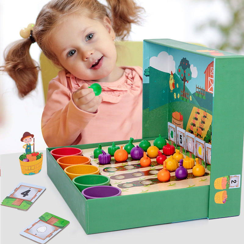 EduFarm – Apprendre en s'amusant – Jeu de comptage et de couleurs Montessori