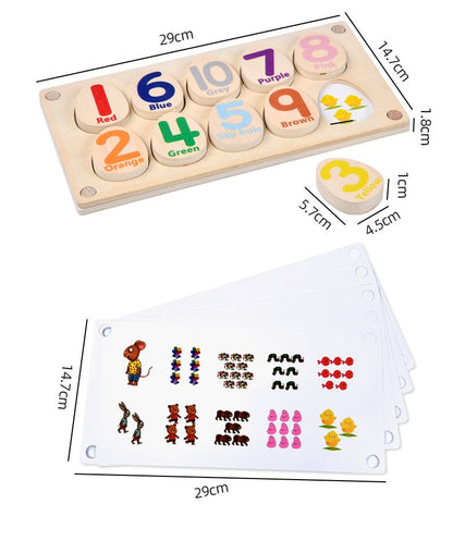 Number Pattern Category Matching Memory Game with Interchangeable Pages