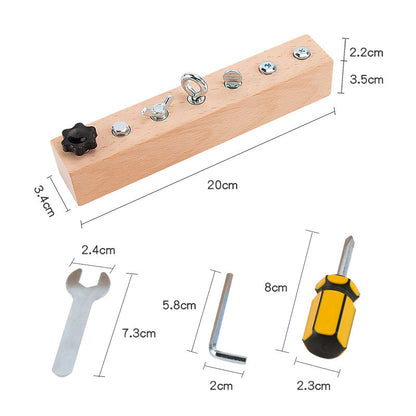 Montessori Screwdriver Board With Tools Bolts and nuts
