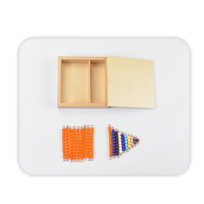 Mathématiques Montessori Perles de dizaines Comptage des 1 et des 10 Ou Barres et perles de 1 à 10