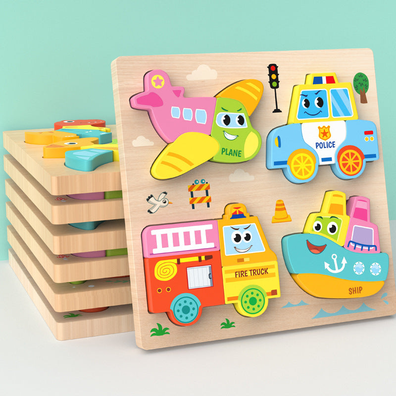 Montessori Wooden Chunky Puzzle