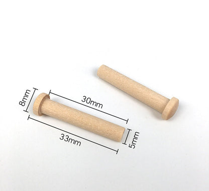 Set of 10 Wooden Nails Kids Safe Motor Skills Loose Parts