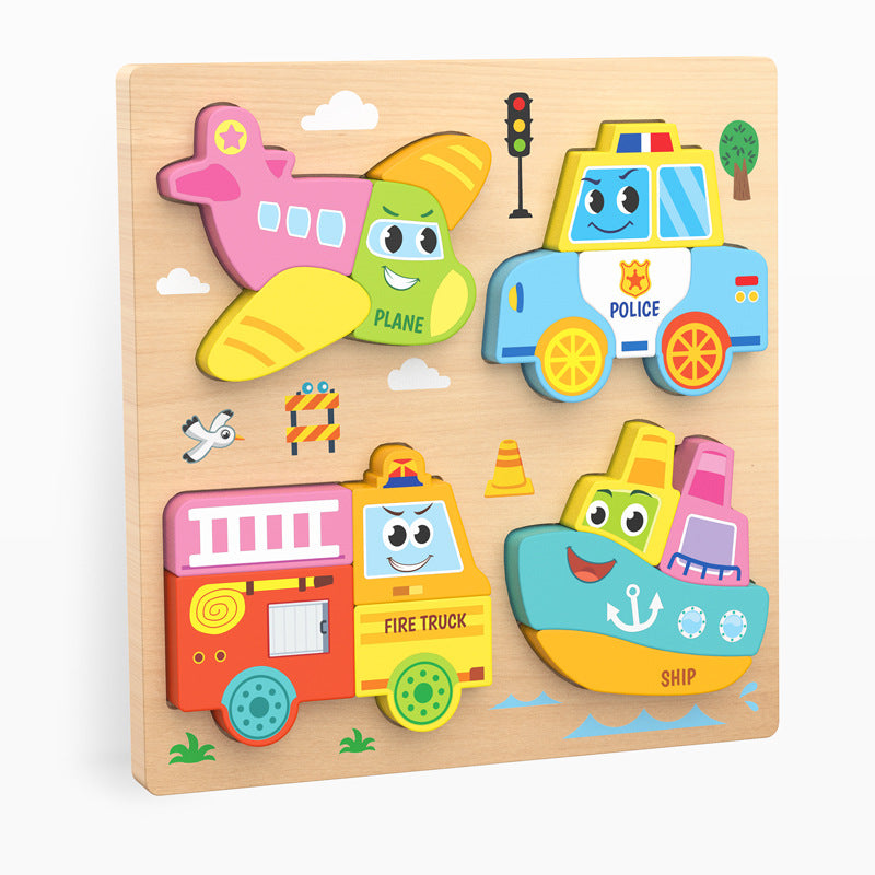 Montessori Wooden Chunky Puzzle