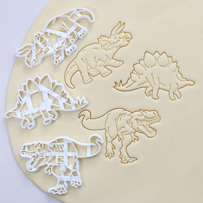 Cookie Play Dough Shape Stencil Dinosaurs pack