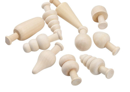 7 Natural Woodland Trees and Scrubs DIY Loose Parts Kids Craft Wooden toys