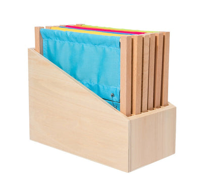 Montessori Dressing Frames A and Storage Box  Set of 6