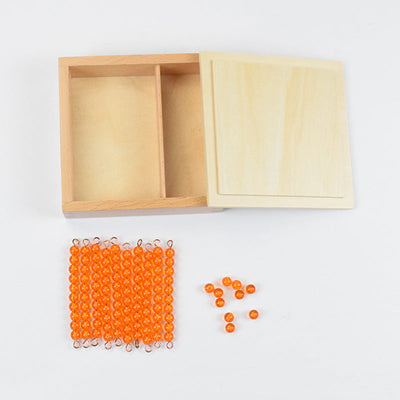 Mathématiques Montessori Perles de dizaines Comptage des 1 et des 10 Ou Barres et perles de 1 à 10
