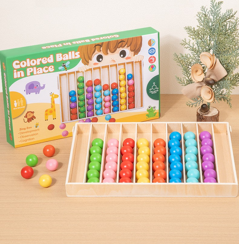 Montessori Colour Sorting Board with Ball