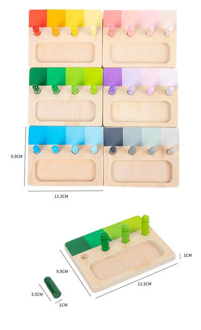 Montessori 6 Colour Resemblance Sorting Task Visual Sensory Toy