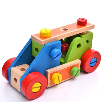 Construction de jeux de construction Blocs en bois de 70 pièces Meilleurs jouets à fonctions ouvertes pour enfants
